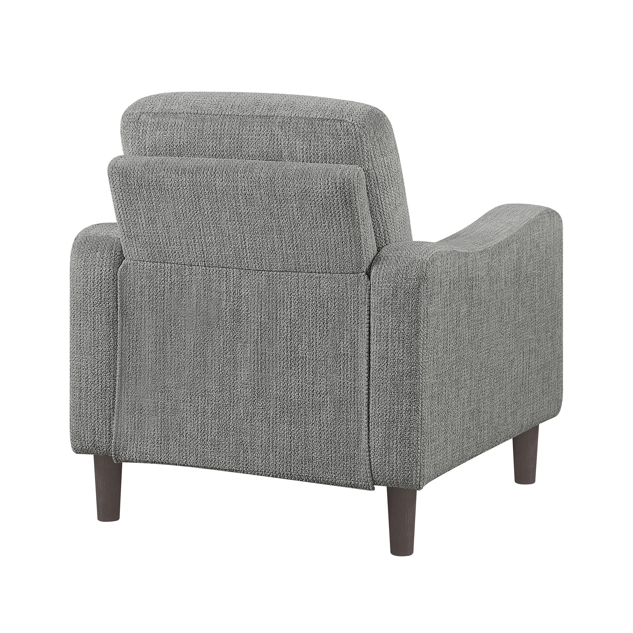 OakvillePark Ravello Chenille Chair with Sloped Track Arms, Gray