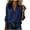 Navy, variant on Cargo Work Button Down Shirts for Women with Double Pockets Cotton Linen Long Sleeve Shirts Summer Casual Dress Shirt Office Work Blouses Navy S