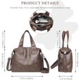 thumbnail image 2 of Sunyuer Elegant Vegan Leather Handbag - Large Capacity Shoulder Bag with Adjustable Strap, 2 of 6