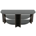 thumbnail image 6 of FS1100VARWB-A Varano TV Stand with Black Glass Shelves for TVs up to 55" in Walnut with Black Shelves, 6 of 6