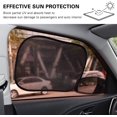thumbnail image 3 of Car Window Sun Shades, 4 Pack Car Side Window Shield Cover Universal PVC Electrost Film Sun Shade Sticker for Sun Glare Protection, Black, 3 of 7