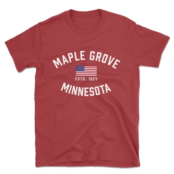 Maple Grove Minnesota Patriot Men's Cotton T-Shirt
