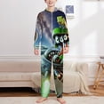 thumbnail image 2 of Looney Tunes Marvin The Martian Kids Hooded Jumpsuit Union Suit Onesie One Piece Blanket for Boys Girls, 2 of 7