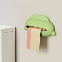 Ohmyroo Adhesive Wall-Mounted Dispenser for Trash Bags and Shopping Bags, Hole-Free Bathroom and Kitchen Organizer Box for Tidy Storage of Cleaning Supplies and Plastic Bags