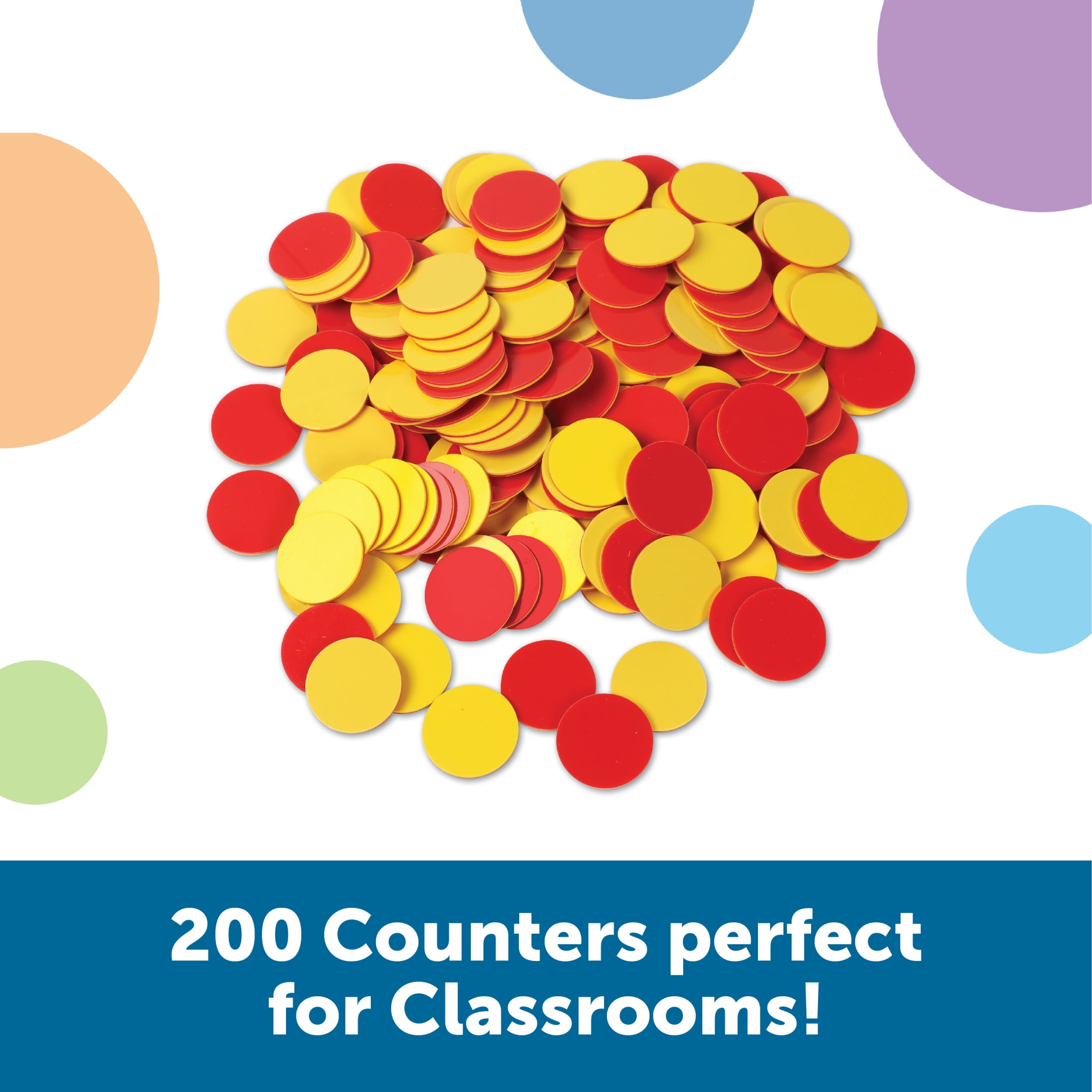 Learning Resources Two-Color Counters, Math Manipulatives, Ages 5+