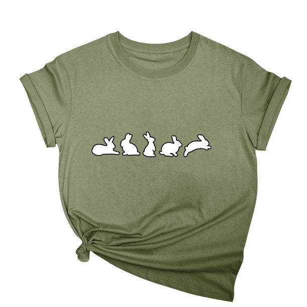 Tops de Cuello Alto para las Mujeres Amante Impreso Camiseta Cuello Redondo Manga Corta, Poliéster Spandex