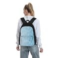 thumbnail image 7 of Lsque Snowflake Snowing Pattern Adult Backpack – Durable & Lightweight PU Canvas Storage Bag , 15” Laptop Compartment, and Multiple Pockets, 7 of 7