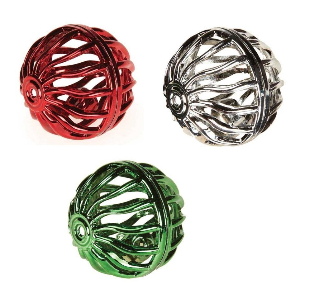 Jolly Jingle Bells 3pk, Ball Friends balls Plastic Metal Jingle Toys