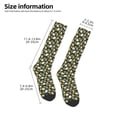 thumbnail image 5 of Fotbe Bear Sunflower print Women's Men's Novelty Crew Socks Cotton Socks Knee High Socks for Walking,Running,Nurses,Pregnancy, 5 of 9
