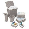 thumbnail image 2 of Honey Can Do 7-Piece Twisted Paper Rope Woven Bathroom Storage Basket Set, Gray, 2 of 10