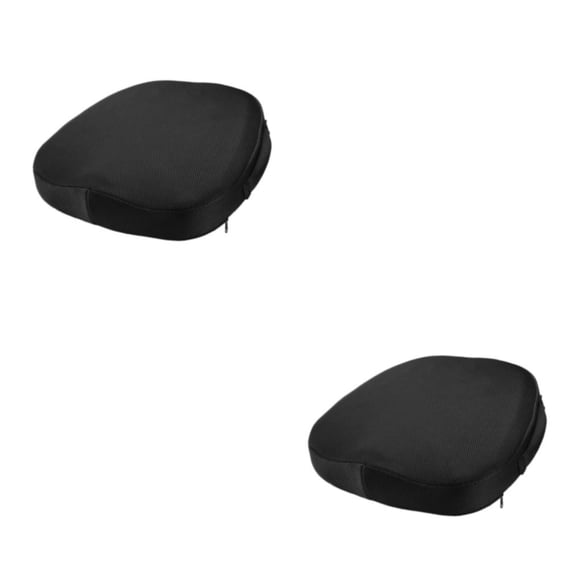 Toystoory Cojín de silla SpongeCushion de gran memoria - Estabilidad extra gruesa y agradable para la piel Esponja de memoria grande 2 Malla 2Malla negra 40*40*6cm 2Conjunto