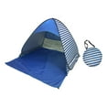 thumbnail image 2 of Tente de Plage up Tente de Plage Protection Solaire Tente Instantanée, Coupe-Vent Automatique Plage Rayures Bleu Foncé L, 2 of 9