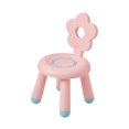 thumbnail image 2 of Silla para niños, taburete bajo, muebles para niños, asiento ergonómico grueso, banco pequeño para lectura, jardín, interior y exterior, niños y niñas Rosa, 2 of 8