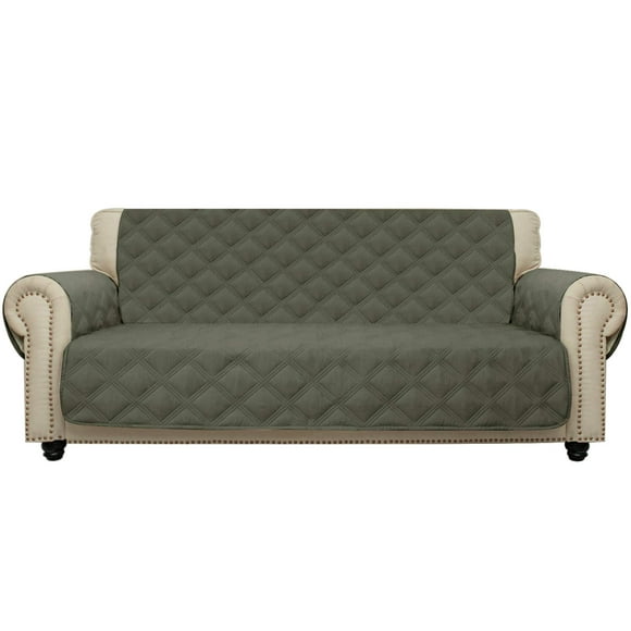 CHHKON Sofa Cover 100% Waterproof Non-Slip Quilted Furniture Protector Sofa Slipcover for Children, Pets for Leather Couch (Green, 68")