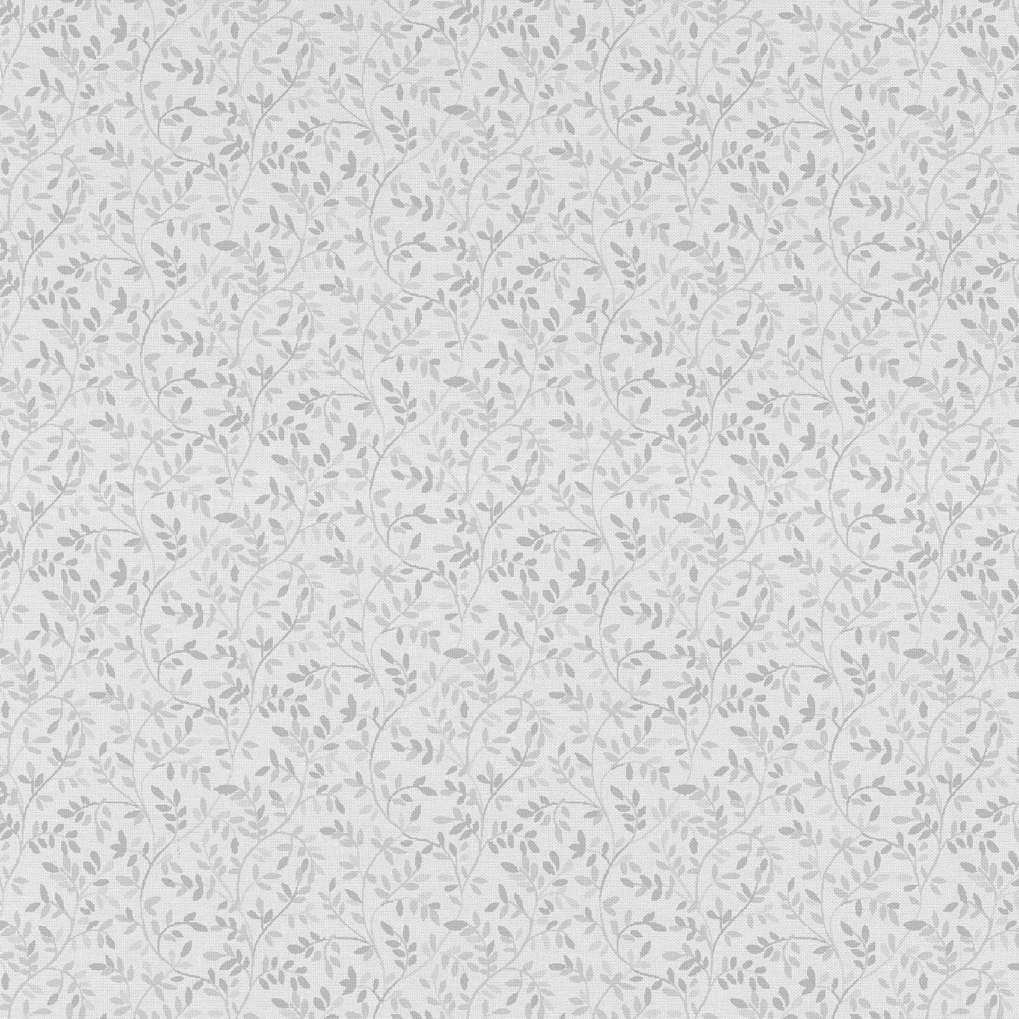 (2 pack) Waverly Inspirations 1 Yard 100% Cotton Italian Leaves, Gray, 44" Wide for Quilting & Sewing