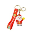thumbnail image 4 of Llavero con colgante de Papá Noel, llavero de muñeco de nieve navideño, colgante para bolso de coche, regalo, 4 of 5