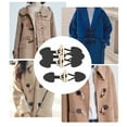 thumbnail image 3 of 4Pair Leather Sew-On Toggles with Resin Button Closures Sewing Accessories Black, 3 of 8