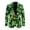 Clover, variant on Rainbow Clover Polyester Suit Jackets with Multiple Pockets, Slim Slim Fit Sport Coat for Casual