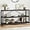 Black Oak, variant on LVB Black Entryway Table, Modern Narrow Console for Hallway, Farmhouse Foyer Table with Storage Shelves, 63 Inch