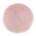 thumbnail image 1 of Cojín de asiento suave Sunnimix Funda de Cojín Sintética Suave Alfombra Decoración para Hogar Redonda Rosa 33cm, 1 of 8