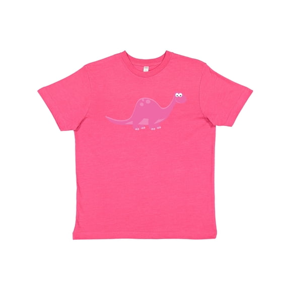 Inktastic Pink Dinosaur Youth T-Shirt