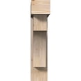 thumbnail image 2 of Ekena Millwork 7 1/2"W x 30"D x 34"H Westlake Block Smooth Bracket w/ Offset Brace, Douglas Fir, 2 of 25