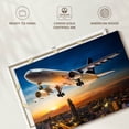 thumbnail image 6 of Elephant Stock Transportation Plane Wall Art - Horizontal Canvas Wall Art - Living Room Wall Decor - Transportation Canvas - Blue And Orange Decor - 12" x 8", 6 of 8