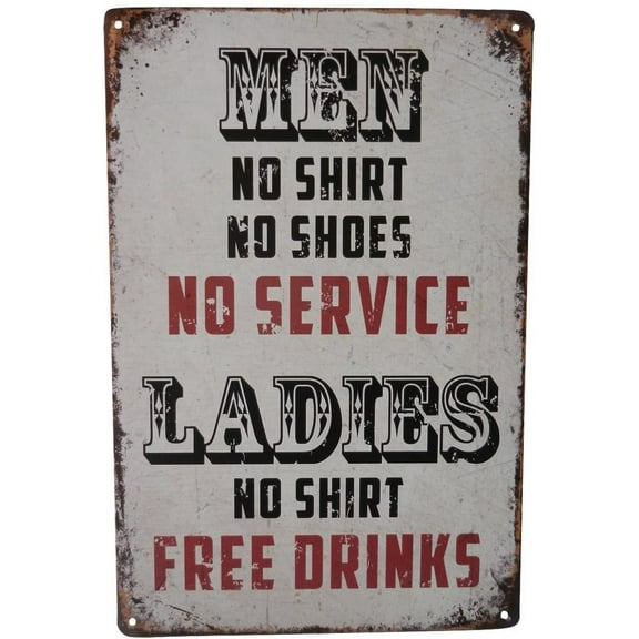 Beer Alcohol Free Drinks Funny Tin Sign Bar Pub Diner Cafe Wall Decor Home Decor Art Metal Poster Retro Vintage