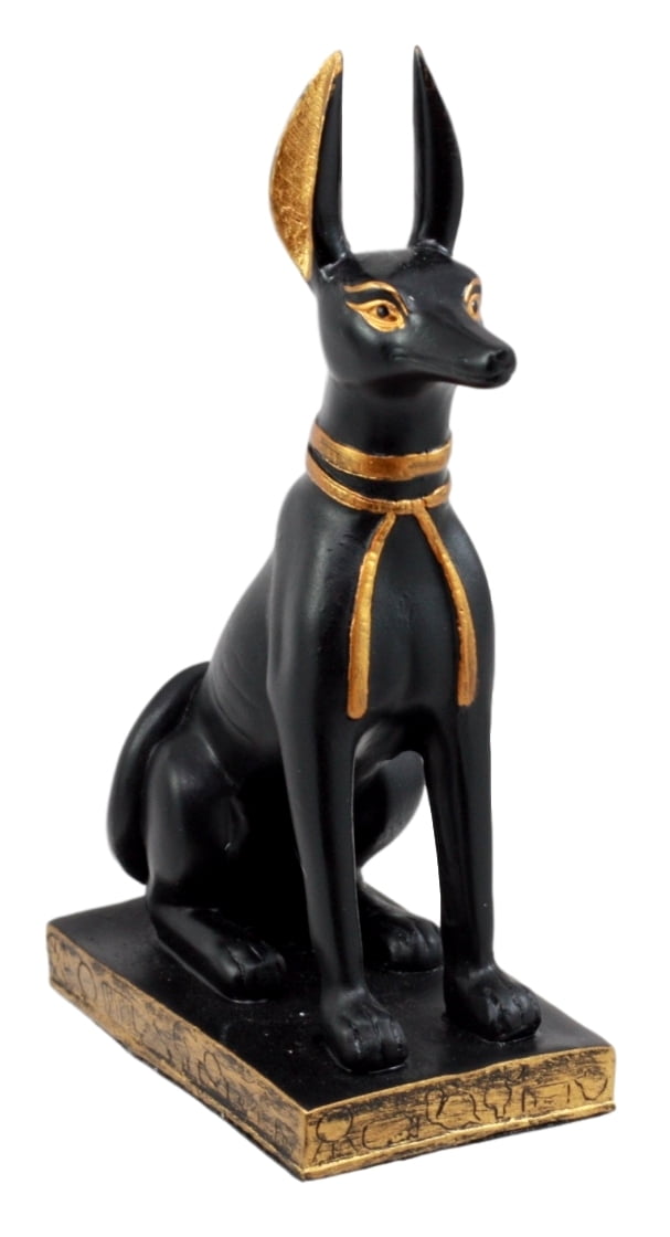 Ebros Gift Sitting Ancient Egyptian God Anubis Jackal Dog Figurine 5 H God Of The Afterlife Deity Of Mummification Walmart Com Walmart Com