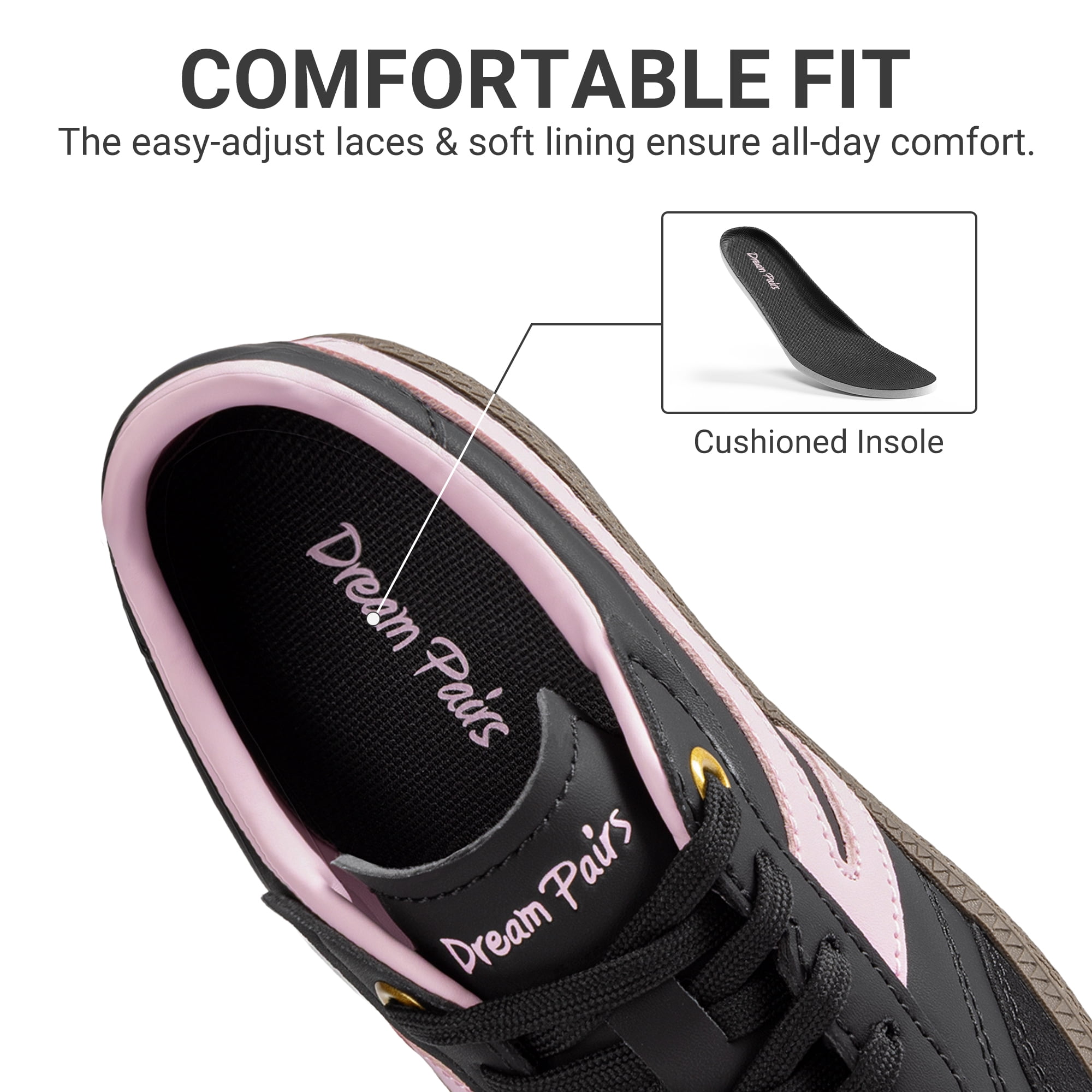 DREAM PAIRS Boys Girls Indoor Soccer Shoes Kids Youth Child Training Football Baseball Tennis Casual Sneakers
