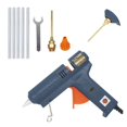thumbnail image 1 of Pistolet à Colle Thermofusible 150W à Température Réglable, Pistolet à Colle Chaude pour Bâtons de Colle 11 mm, Outil à Main de Réparation Bricolage pour la Maison, Pistolet à Colle, Chauffage Rapide, 1 of 7