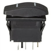 Attwood Boat Actuator Rocker Switch 14241-6 | Black On/Off/On Illuminated