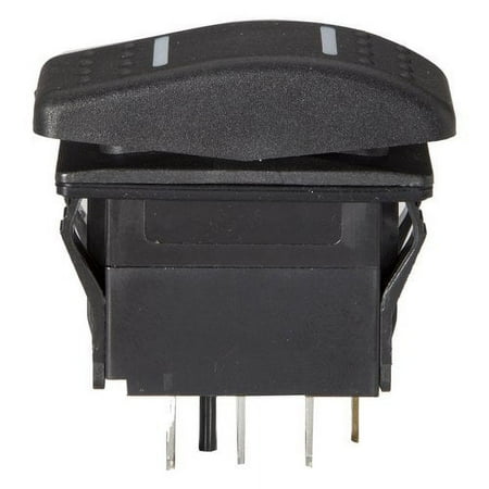 Attwood Boat Actuator Rocker Switch 14241-6 | Black On/Off/On Illuminated