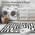 thumbnail image 5 of ODIKA 6'x9' Machine Washable Non-Slip Area Rug, Greek Noir Variegation Satiny Elevation High Traffic Rug, Gray, 191304, 5 of 5