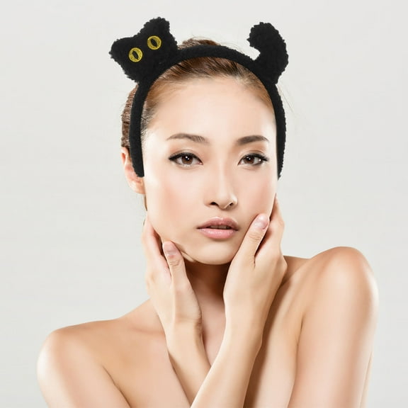 NIAIZEK Spa Headband Cat Ears Women Soft Plush 1Pcs