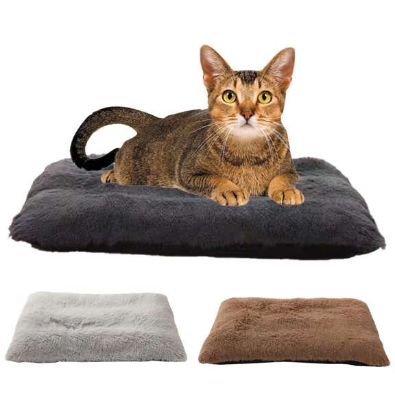 FLMEI Dog Bed Crate Pad, Dog Beds for Medium Small Dogs, Plush Soft Pet Mats, Washable Anti-Slip Dog Crate Bed for Medium Small Dogs and Cats
