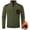 Army Green, variant on Men's Zip Up Sweater Cable Knit Pullovers Soft Turtleneck Business Casual Work Long Sleeve Pullover Sweater
