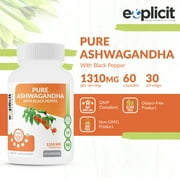 Pure Ashwagandha with Black Pepper – 1 Month