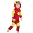 thumbnail image 2 of Marvel Avengers Spider-Verse Spider-Man Venom Iron Man Zip Up Cosplay Coverall Newborn to Little Kid, 2 of 5