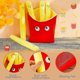 thumbnail image 4 of Food Pillows Cute French Fry Plushie Toy Food Stuffed Animals Removable Plush French Fries Pillow Fu, 4 of 5