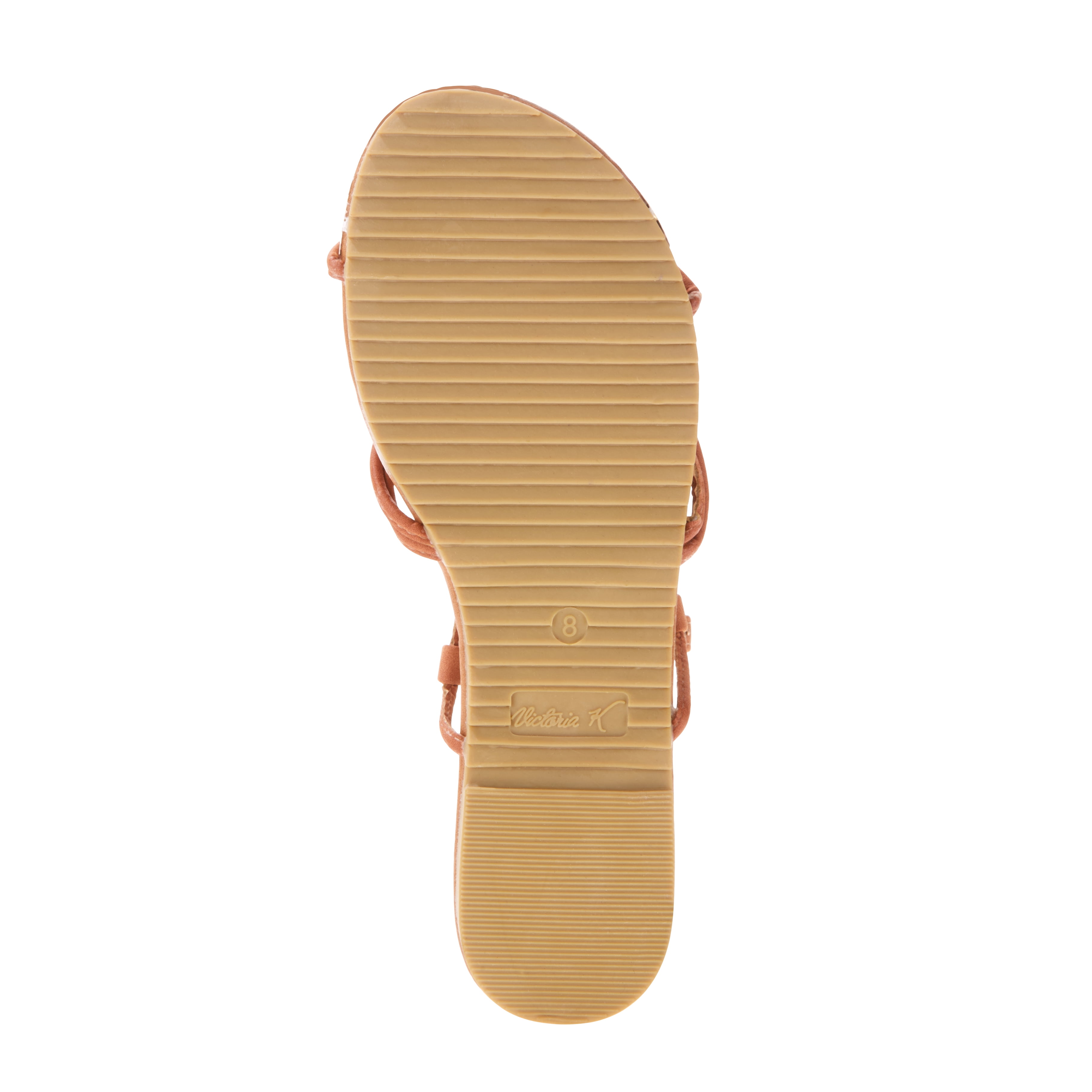 Victoria K Women's Gladiator Sandals with Gold Embellishments
