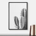 thumbnail image 2 of IDEA4WALL Framed Canvas Wall Art Southwest Cactus Botanical Art Black And White Desert Plants Floral Photography Print Rustic Minimal for Living Room, Bedroom, Office - 16"x24" Black, 2 of 5