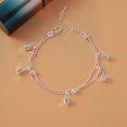 thumbnail image 2 of Pulsera chapada en plata para estudiantes que conserva el color, pulsera sencilla para mujer, joyería de mariposa estrella coreana, regalo de moda SL46, caja de doble capa, 2 of 2