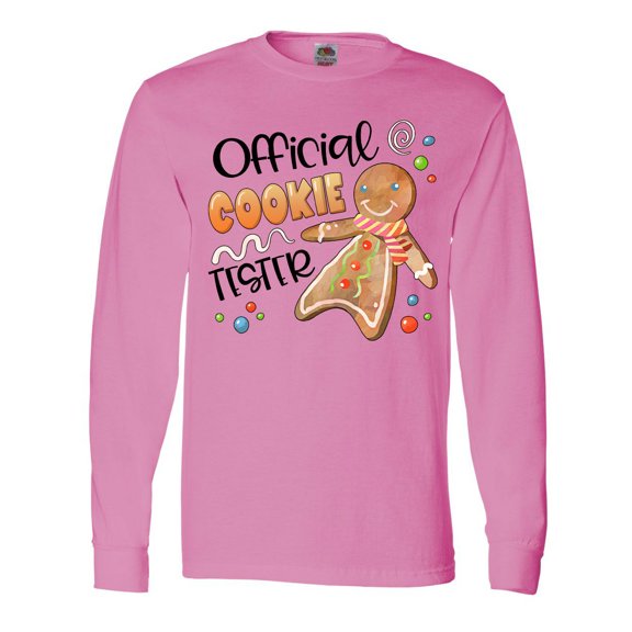 Inktastic Official Cookie Tester Cute Gingerbread Long Sleeve T-Shirt