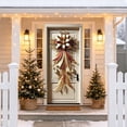 thumbnail image 6 of Eagokdc Christmas Door Cover Decorations Holiday Wall Hanging Tapestry, Xmas Front Door Cover Curtain for Hallway Balcony‑Railing Display, 6 of 6