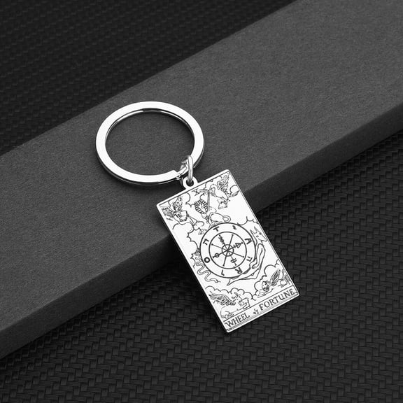 Creative Fashion Wheel Fortune Keychain Car Bicycles Schoolbag Backpack Key Chain Pendent Ornament Accessories Keyrings