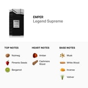 Emper Mens Legend Supreme EDP Spray 3.4 oz Fragrances 6291108527436