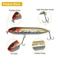 thumbnail image 5 of Unique Bargains Fishing Lures Catfish Rattling Line Float Lures Topwater Bass Lures Lifelike Bass Fishing Lures for Santee Rig Catfishing Black Yellow Red, 5 of 7