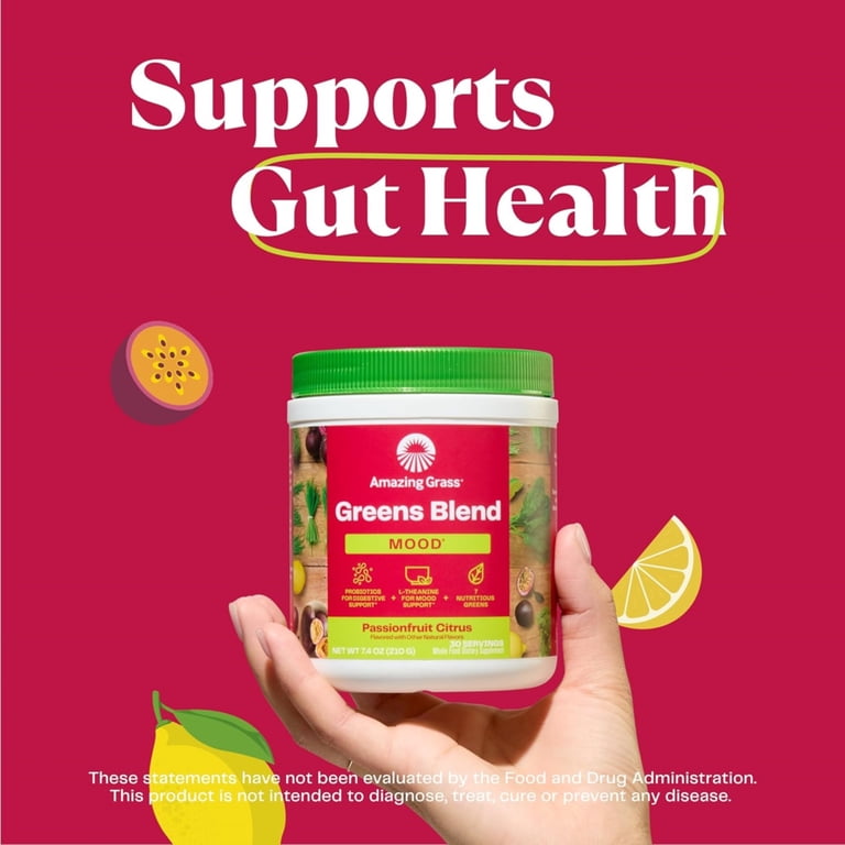 Amazing Grass Greens Blend Super Greens Powder with Probiotics and