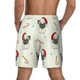 thumbnail image 4 of Daiia Christmas Pug Dog Mens Swim Trunks Swim Shorts Quick Dry Swim Shorts with Mesh Lining Pockets-X-Large, 4 of 9